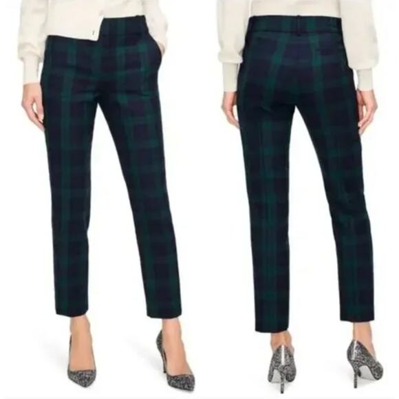 J. Crew Pants - J. Crew Maddie Wool Blend Pants in Blackwatch Plaid Size 4